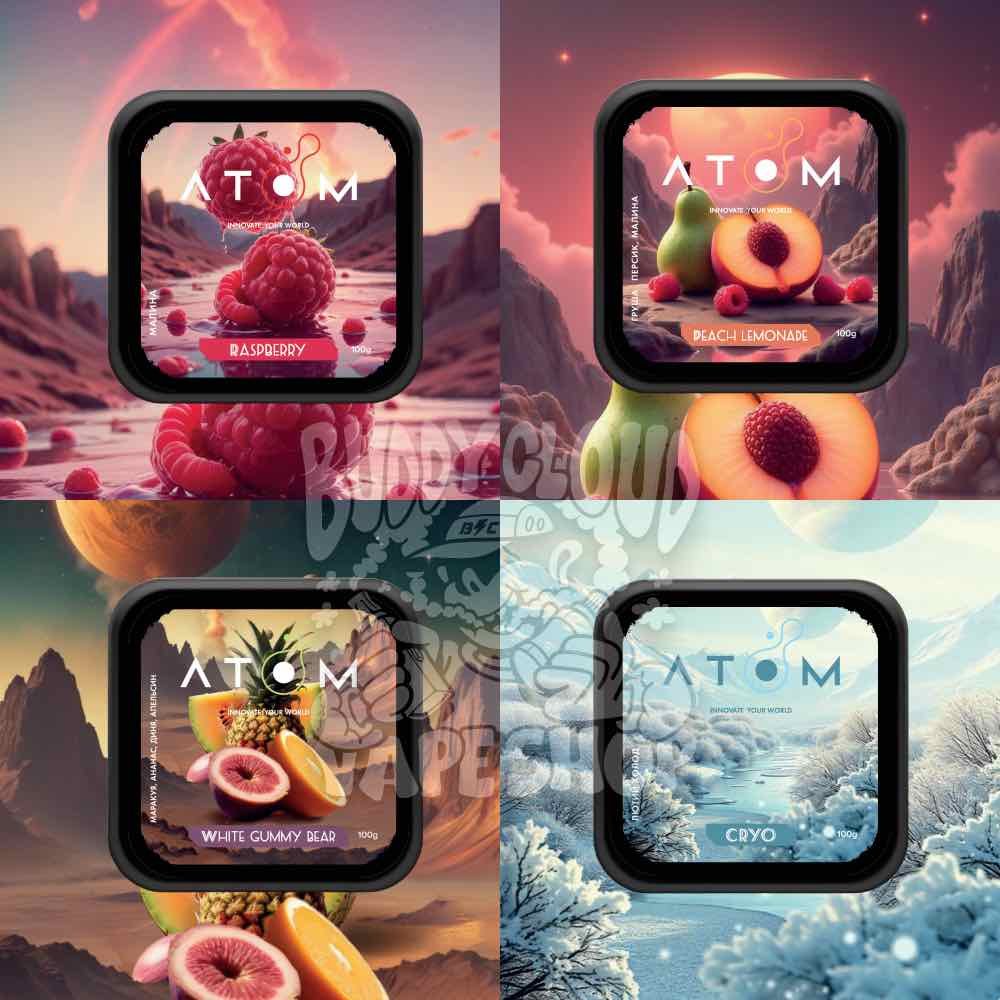 Atom 100gr - obsh_1x_1_11zon Смесь для кальяна ATOM 100 г, легкая крепость, 24 насыщенных вкуса