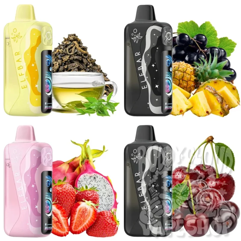 Купить Elf Bar Lush King Pro 40000 — электронная сигарета с дисплеем и режимами Normal, Turbo, Rush