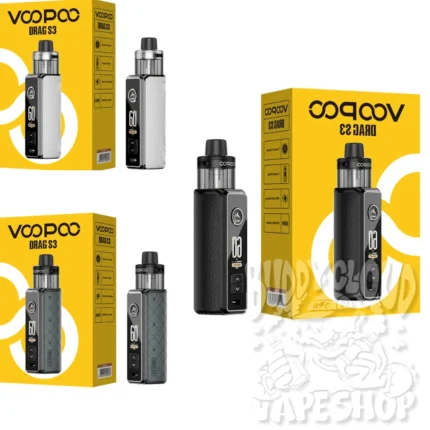 Купить Voopoo Drag S3 — профессиональный под-мод с кожаными вставками и цветным дисплеем